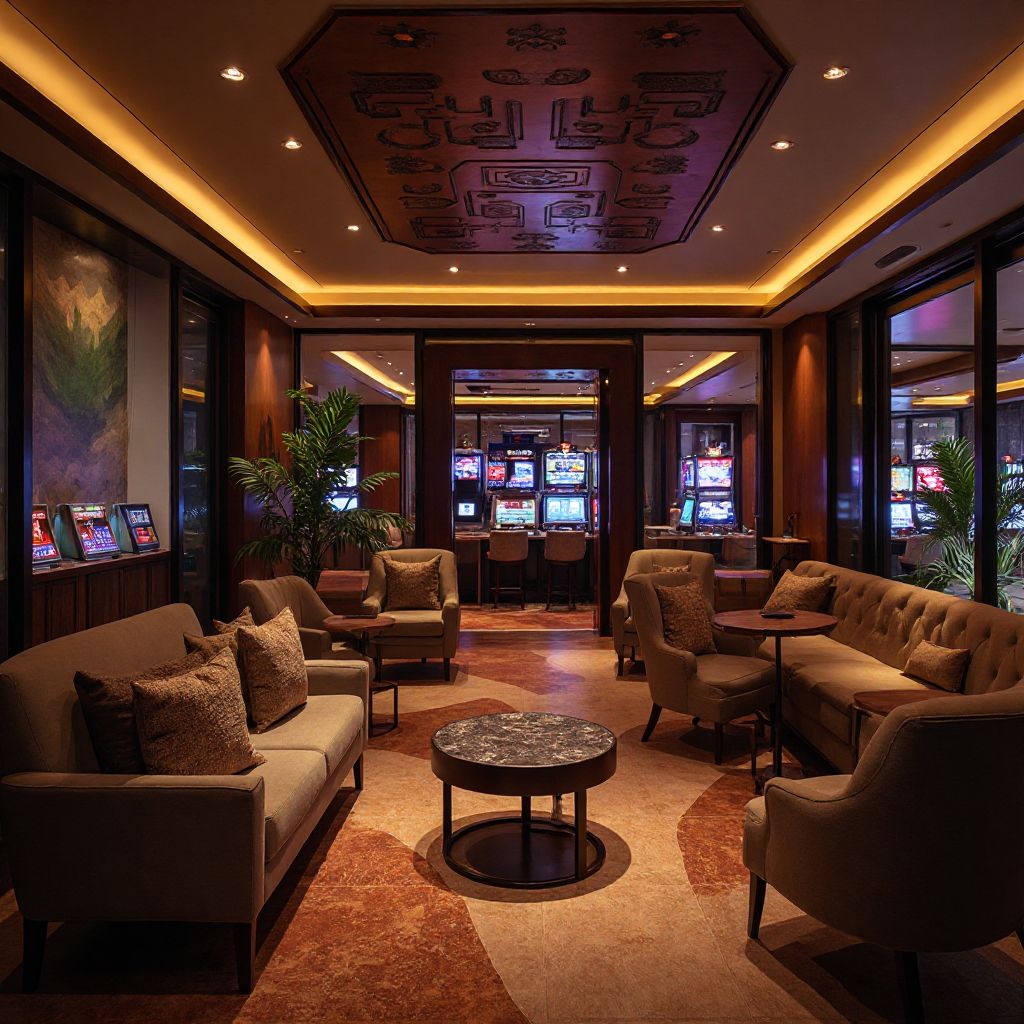 Elegant casino entertainment space